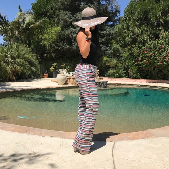 Roxy Striped "Oceanside" Beach Pants - Picture 2 of 7