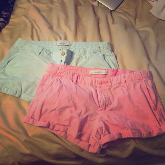 Two Abercrombie and Fitch shorts