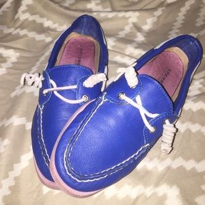 Royal blue and Violet Sperry top-siders!