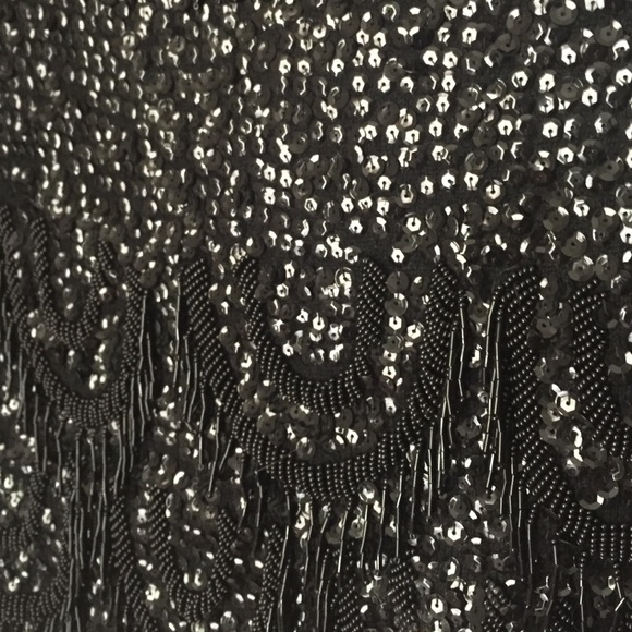 Vintage 100% wool made in Hong Kong sequin top - Picture 2 of 4