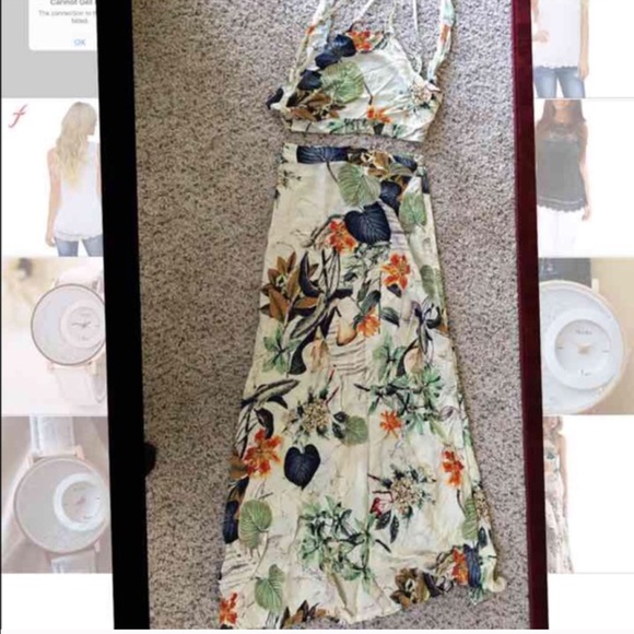 Maxi Sexy Cross Backless 2-piece Dress - Picture 4 of 4