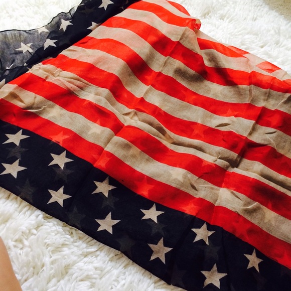 NWT | Vintage American Flag Infinity Scarf - Picture 6 of 7