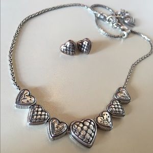 Brighton Heart Necklace & Earrings Set