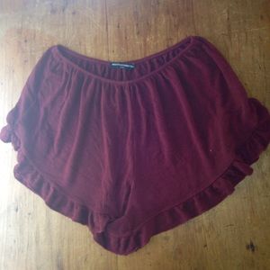Brandy Melville maroon shorts