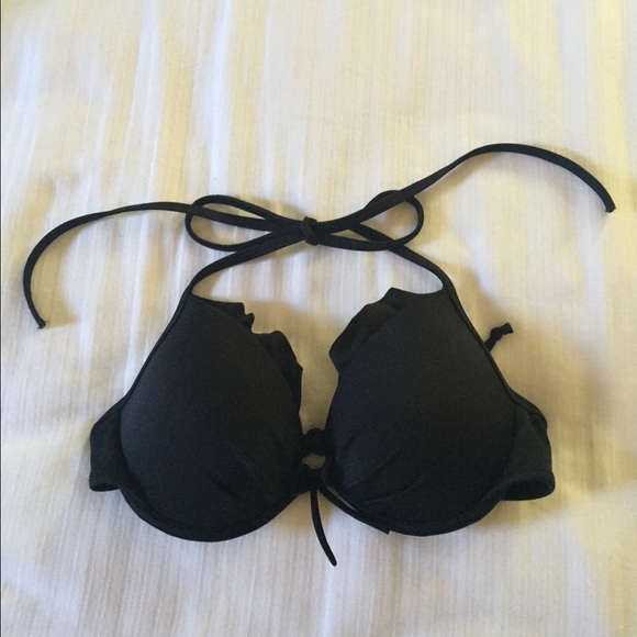 •SOLD• Victoria's Secret  black fabulous swim top