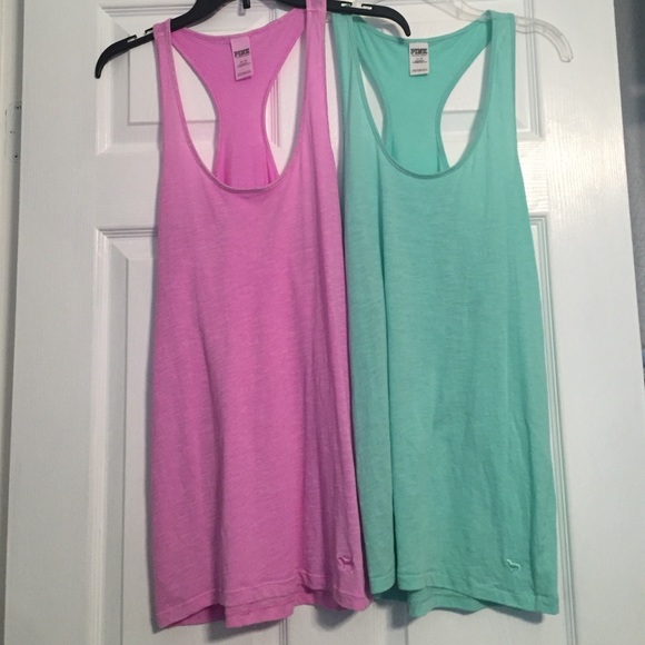 PINK razor back tank