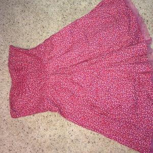 flower patterned, strapless, summer dress!