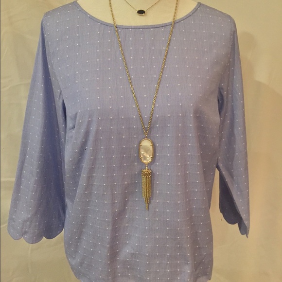 Vineyard Vines Dot Scallop Top