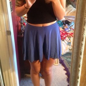 Blue skirt looking shorts