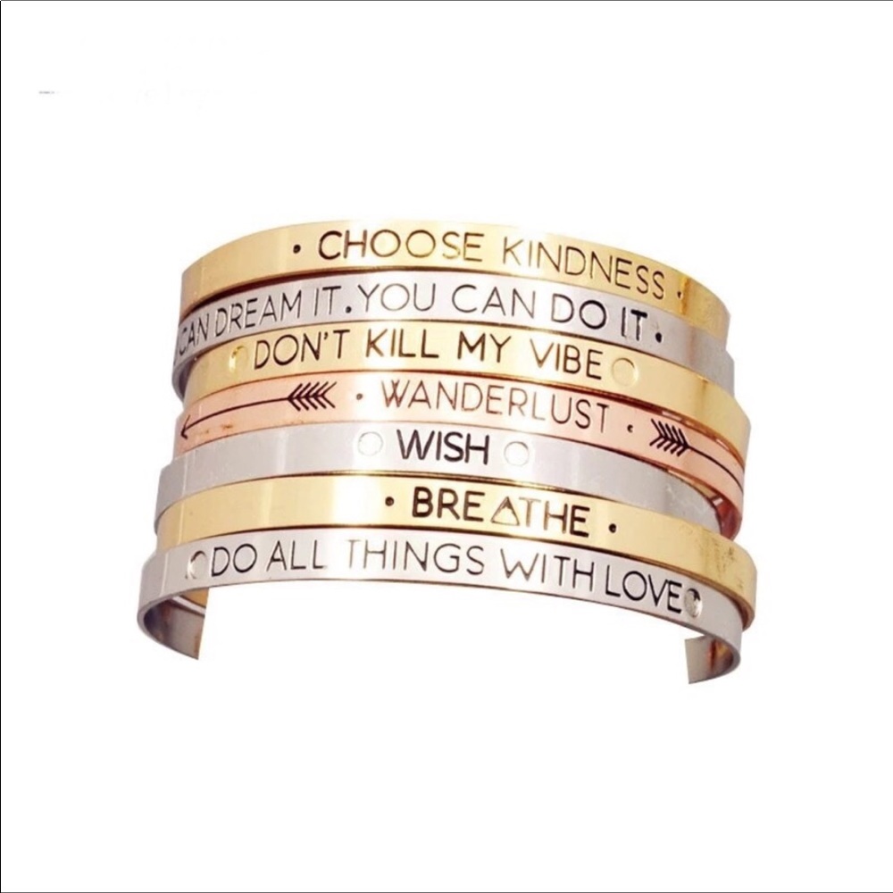 If you can dreamit you can doit Mantra Cuff - Picture 2 of 6