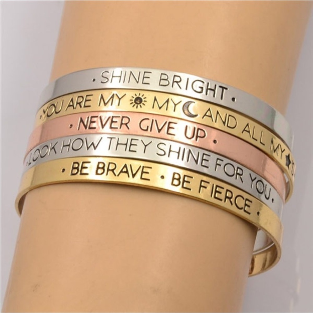 If you can dreamit you can doit Mantra Cuff - Picture 6 of 6