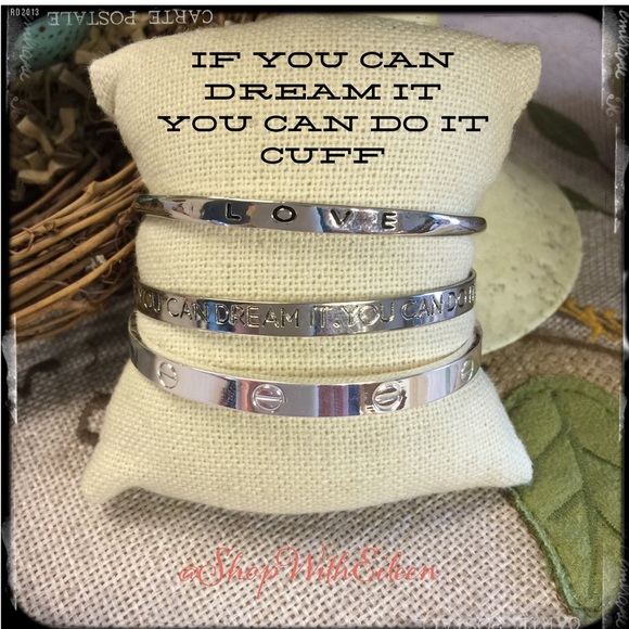 If you can dreamit you can doit Mantra Cuff - Picture 4 of 6