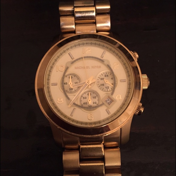 Michael Kors Large Runway Gold Watch