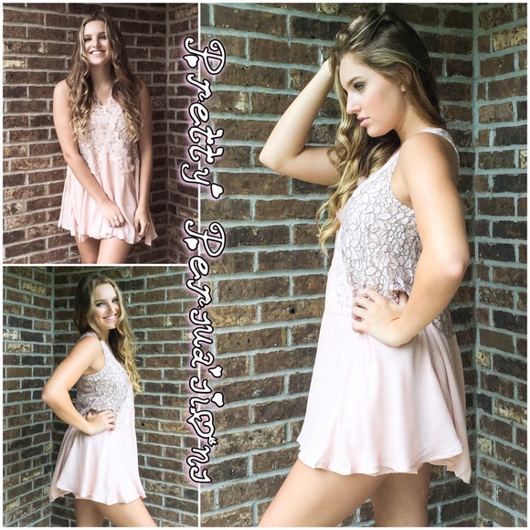 CLEARANCE‼️Blush Lace Secret Origins Tunic Dress - Picture 3 of 4
