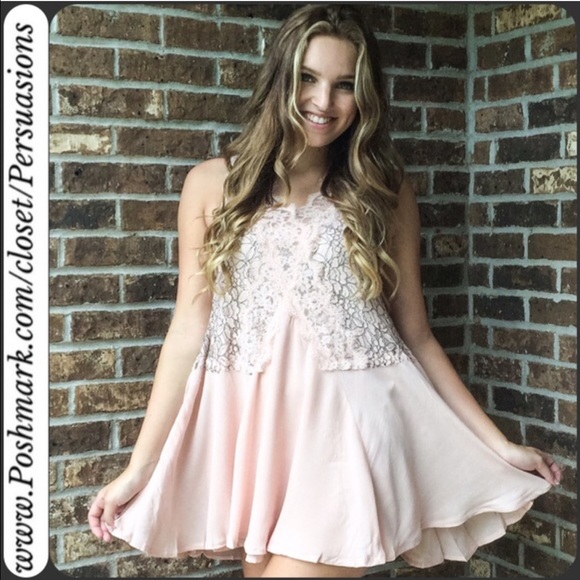 CLEARANCE‼️Blush Lace Secret Origins Tunic Dress - Picture 4 of 4