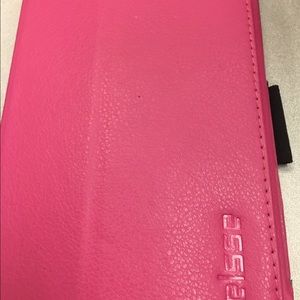 Amazon Fire with the pink case