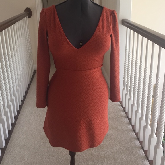 Urban Outfitters Deep V cut back out dress