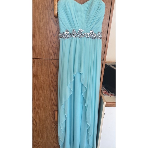 JESSICA SIMPSON light blue/aqua formal dress! NEW