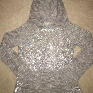 Buckle kids sparkly hoodie