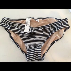 Jcrew bikini bottom. Navy/ white stripe.