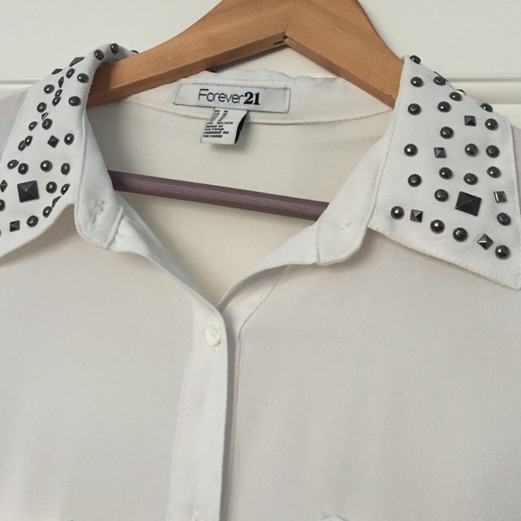 Jeweled Collar Shirt - Picture 2 of 2