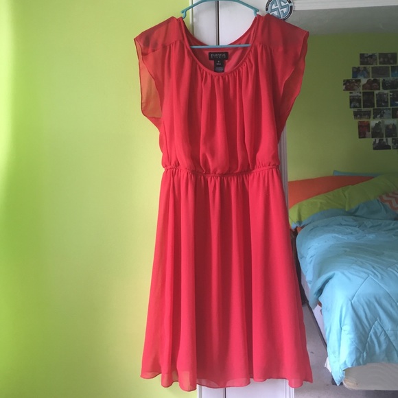 red dress