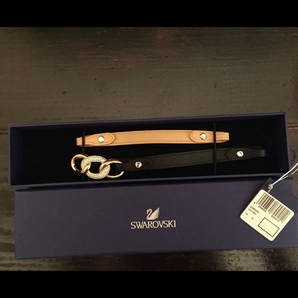 Swarovski Leather Wrap Bracelet