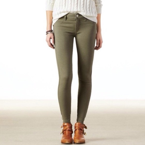 American Eagle Green Jeggings