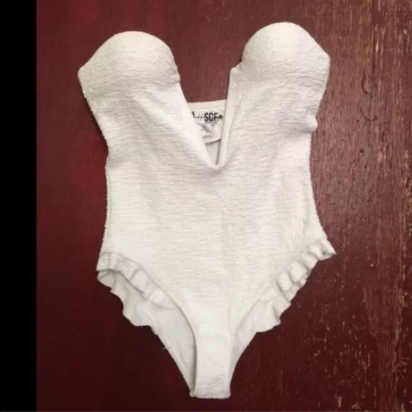 White Beach Riot Bathing Suit