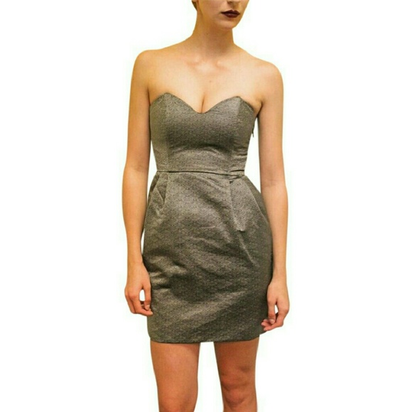 Rachel Antonoff Jacquard Metallic Dress