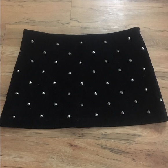 Forever 21 suede studded mini skirt