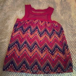 Garnet multicolored sleeveless top