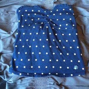 Aeropostale polka dot tie tube top