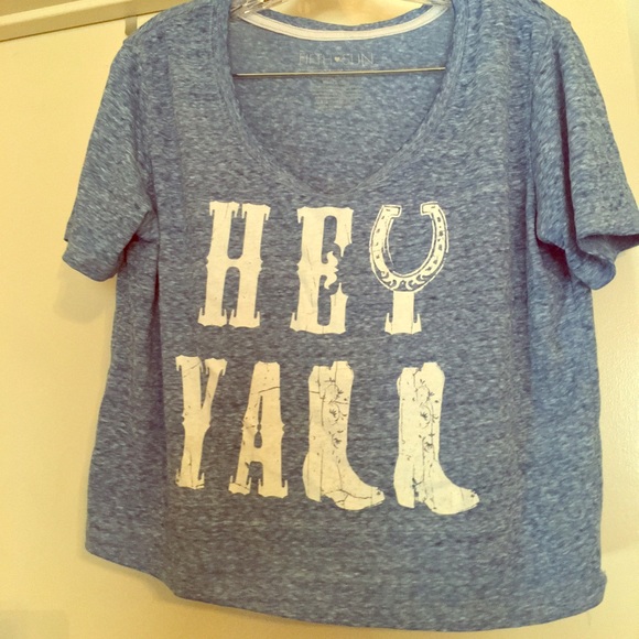 Hey Y'all Crop Tee