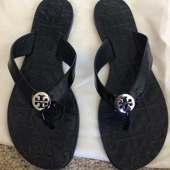 SOLD Authentic Tory Burch thora flip flops - Picture 3 of 3