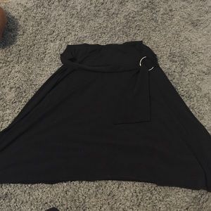Black A-Line skirt