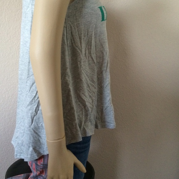 ENOUGH ABOUT ME Juniors Small "Irish-ish" Tank Top Muscle Tee Gray NWT - Picture 2 of 13
