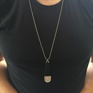 Men's paddle necklace military dog tag chain