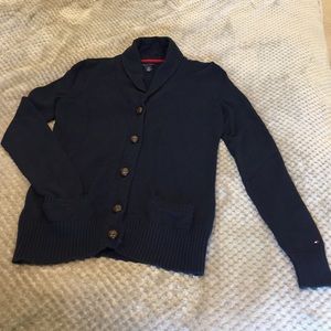 Heavy navy Tommy Hilfiger cardigan
