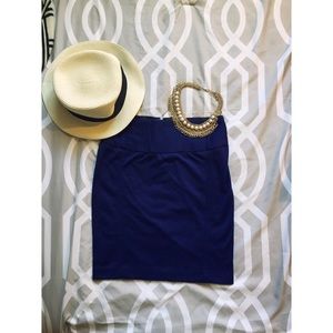 Royal Blue Mini Skirt