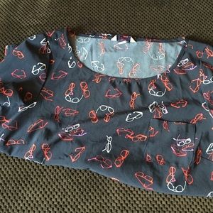 Eyeglass blouse