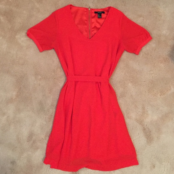 Red summer dress