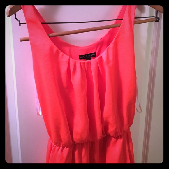 Orangey pink dress with pockets!!