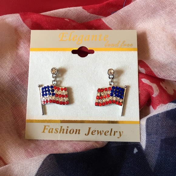 American Flag Earrings