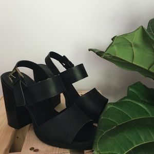 Urban outfitters block heels WORN ONCE
