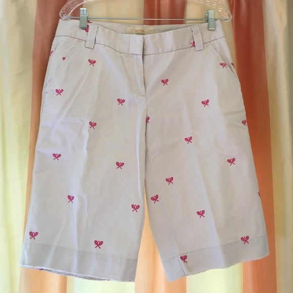 J. Crew Pants - J. Crew Tennis Racquet Bermuda Shorts!