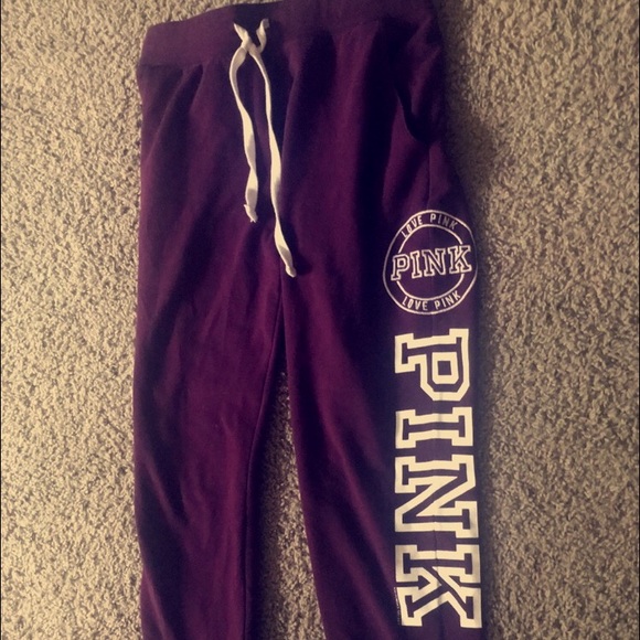 Burgundy PINK sweatpants