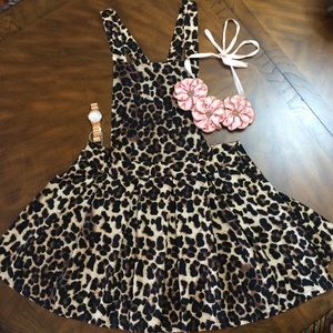 Overall cheetah dress