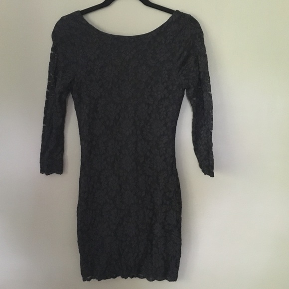 Lace Three-Quarter Sleeve Dress Forever 21