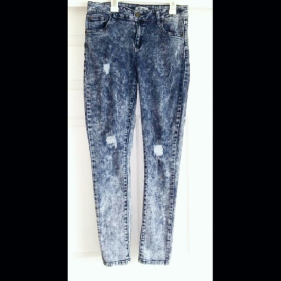 Pre ripped hombre skinny jeans